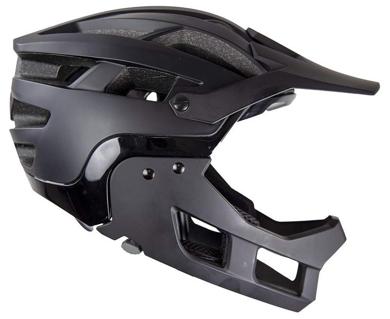 Demon United FR Link System Mountain Bike Helmet Fullface with Removable Chin Guard- Includes Head Cinch Adjuster and Padded Cheek Fit Kit - Image 3